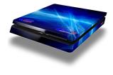 Vinyl Decal Skin Wrap compatible with Sony PlayStation 4 Slim Console SNS Crystal Blue (PS4 NOT INCLUDED)