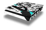 Vinyl Decal Skin Wrap compatible with Sony PlayStation 4 Slim Console Baja 0018 Neon Teal (PS4 NOT INCLUDED)