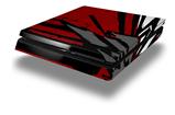 Vinyl Decal Skin Wrap compatible with Sony PlayStation 4 Slim Console Baja 0040 Red Dark (PS4 NOT INCLUDED)