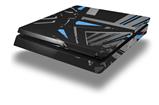 Vinyl Decal Skin Wrap compatible with Sony PlayStation 4 Slim Console Baja 0023 Blue Medium (PS4 NOT INCLUDED)