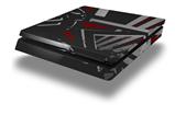 Vinyl Decal Skin Wrap compatible with Sony PlayStation 4 Slim Console Baja 0023 Red Dark (PS4 NOT INCLUDED)