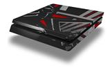 Vinyl Decal Skin Wrap compatible with Sony PlayStation 4 Slim Console Baja 0023 Red (PS4 NOT INCLUDED)