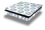 Vinyl Decal Skin Wrap compatible with Sony PlayStation 4 Slim Console Blue Green Lips (PS4 NOT INCLUDED)