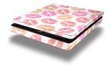 Vinyl Decal Skin Wrap compatible with Sony PlayStation 4 Slim Console Pink Orange Lips (PS4 NOT INCLUDED)