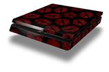Vinyl Decal Skin Wrap compatible with Sony PlayStation 4 Slim Console Red And Black Lips (PS4 NOT INCLUDED)