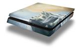 Vinyl Decal Skin Wrap compatible with Sony PlayStation 4 Slim Console Ice Land (PS4 NOT INCLUDED)