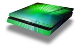 Vinyl Decal Skin Wrap compatible with Sony PlayStation 4 Slim Console Bent Light Greenish (PS4 NOT INCLUDED)