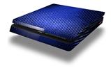 Vinyl Decal Skin Wrap compatible with Sony PlayStation 4 Slim Console Binary Rain Blue (PS4 NOT INCLUDED)
