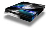 Vinyl Decal Skin Wrap compatible with Sony PlayStation 4 Slim Console ZaZa Blue (PS4 NOT INCLUDED)