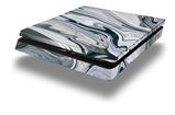 Vinyl Decal Skin Wrap compatible with Sony PlayStation 4 Slim Console Blue Black Marble (PS4 NOT INCLUDED)