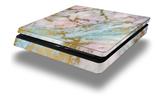 Vinyl Decal Skin Wrap compatible with Sony PlayStation 4 Slim Console Cotton Candy Gilded Marble (PS4 NOT INCLUDED)