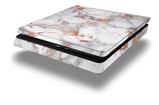 Vinyl Decal Skin Wrap compatible with Sony PlayStation 4 Slim Console Rose Gold Gilded Grey Marble (PS4 NOT INCLUDED)