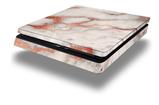 Vinyl Decal Skin Wrap compatible with Sony PlayStation 4 Slim Console Rose Gold Gilded Marble (PS4 NOT INCLUDED)