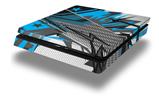 Vinyl Decal Skin Wrap compatible with Sony PlayStation 4 Slim Console Baja 0032 Blue Medium (PS4 NOT INCLUDED)