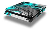 Vinyl Decal Skin Wrap compatible with Sony PlayStation 4 Slim Console Baja 0032 Neon Teal (PS4 NOT INCLUDED)