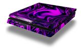 Vinyl Decal Skin Wrap compatible with Sony PlayStation 4 Slim Console Liquid Metal Chrome Purple (PS4 NOT INCLUDED)
