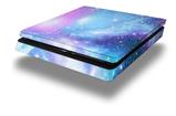 Vinyl Decal Skin Wrap compatible with Sony PlayStation 4 Slim Console Dynamic Blue Galaxy (PS4 NOT INCLUDED)