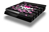 Vinyl Decal Skin Wrap compatible with Sony PlayStation 4 Slim Console Pink Bow Skull (PS4 NOT INCLUDED)