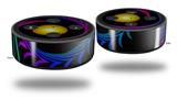 Skin Wrap Decal Set 2 Pack for Amazon Echo Dot 2 - Badge (2nd Generation ONLY - Echo NOT INCLUDED)