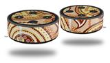 Skin Wrap Decal Set 2 Pack for Amazon Echo Dot 2 - Paisley Vect 01 (2nd Generation ONLY - Echo NOT INCLUDED)