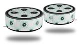 Skin Wrap Decal Set 2 Pack for Amazon Echo Dot 2 - Kearas Daisies Diffuse Glow (2nd Generation ONLY - Echo NOT INCLUDED)