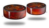 Skin Wrap Decal Set 2 Pack for Amazon Echo Dot 2 - Flaming Veil (2nd Generation ONLY - Echo NOT INCLUDED)