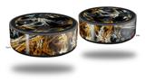 Skin Wrap Decal Set 2 Pack for Amazon Echo Dot 2 - Flowers (2nd Generation ONLY - Echo NOT INCLUDED)