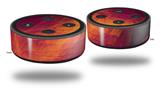Skin Wrap Decal Set 2 Pack for Amazon Echo Dot 2 - Eruption (2nd Generation ONLY - Echo NOT INCLUDED)