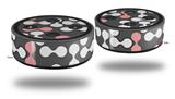 Skin Wrap Decal Set 2 Pack for Amazon Echo Dot 2 - Locknodes 04 Pink (2nd Generation ONLY - Echo NOT INCLUDED)