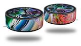 Skin Wrap Decal Set 2 Pack for Amazon Echo Dot 2 - Interaction (2nd Generation ONLY - Echo NOT INCLUDED)
