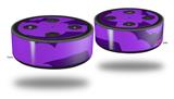 Skin Wrap Decal Set 2 Pack for Amazon Echo Dot 2 - Deathrock Bats Purple (2nd Generation ONLY - Echo NOT INCLUDED)