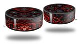 Skin Wrap Decal Set 2 Pack for Amazon Echo Dot 2 - Nervecenter (2nd Generation ONLY - Echo NOT INCLUDED)