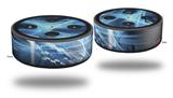 Skin Wrap Decal Set 2 Pack for Amazon Echo Dot 2 - Robot Spider Web (2nd Generation ONLY - Echo NOT INCLUDED)