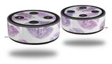 Skin Wrap Decal Set 2 Pack for Amazon Echo Dot 2 - Purple Lips (2nd Generation ONLY - Echo NOT INCLUDED)