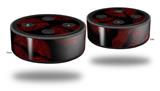 Skin Wrap Decal Set 2 Pack for Amazon Echo Dot 2 - Red And Black Lips (2nd Generation ONLY - Echo NOT INCLUDED)