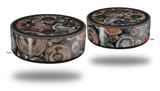 Skin Wrap Decal Set 2 Pack for Amazon Echo Dot 2 - Woodcut Natural 135 - 0401 (2nd Generation ONLY - Echo NOT INCLUDED)