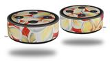 Skin Wrap Decal Set 2 Pack for Amazon Echo Dot 2 - If You Like Pina Coladas - Plumeria - 152 - 0401 (2nd Generation ONLY - Echo NOT INCLUDED)