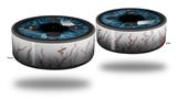 Skin Wrap Decal Set 2 Pack for Amazon Echo Dot 2 - Eyeball Blue (2nd Generation ONLY - Echo NOT INCLUDED)