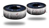 Skin Wrap Decal Set 2 Pack for Amazon Echo Dot 2 - Eyeball Blue Dark (2nd Generation ONLY - Echo NOT INCLUDED)