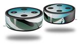 Skin Wrap Decal Set 2 Pack for Amazon Echo Dot 2 - Silently-2 (2nd Generation ONLY - Echo NOT INCLUDED)