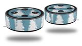 Skin Wrap Decal Set 2 Pack for Amazon Echo Dot 2 - Winter Trees Blue (2nd Generation ONLY - Echo NOT INCLUDED)