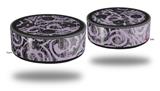 Skin Wrap Decal Set 2 Pack for Amazon Echo Dot 2 - Folder Doodles Lavender (2nd Generation ONLY - Echo NOT INCLUDED)