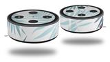 Skin Wrap Decal Set 2 Pack for Amazon Echo Dot 2 - Palms 02 Blue (2nd Generation ONLY - Echo NOT INCLUDED)