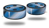Skin Wrap Decal Set 2 Pack for Amazon Echo Dot 2 - Paint Blend Blue (2nd Generation ONLY - Echo NOT INCLUDED)