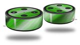 Skin Wrap Decal Set 2 Pack for Amazon Echo Dot 2 - Paint Blend Green (2nd Generation ONLY - Echo NOT INCLUDED)