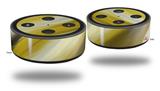 Skin Wrap Decal Set 2 Pack for Amazon Echo Dot 2 - Paint Blend Yellow (2nd Generation ONLY - Echo NOT INCLUDED)