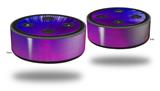Skin Wrap Decal Set 2 Pack for Amazon Echo Dot 2 - Bent Light Blueish (2nd Generation ONLY - Echo NOT INCLUDED)
