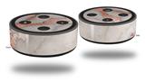 Skin Wrap Decal Set 2 Pack for Amazon Echo Dot 2 - Rose Gold Gilded Marble (2nd Generation ONLY - Echo NOT INCLUDED)