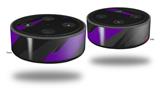 Skin Wrap Decal Set 2 Pack for Amazon Echo Dot 2 - Jagged Camo Purple (2nd Generation ONLY - Echo NOT INCLUDED)