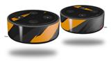 Skin Wrap Decal Set 2 Pack for Amazon Echo Dot 2 - Jagged Camo Orange (2nd Generation ONLY - Echo NOT INCLUDED)
